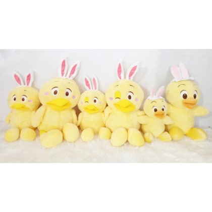 Little Yellow Chicken SoftToys/PlushToys/KidsToys 60cm 兔耳小鸡娃娃玩具公仔60厘米 Patung Beruang